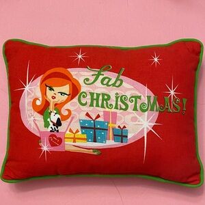 Fab Christmas retro decorative throw pillow